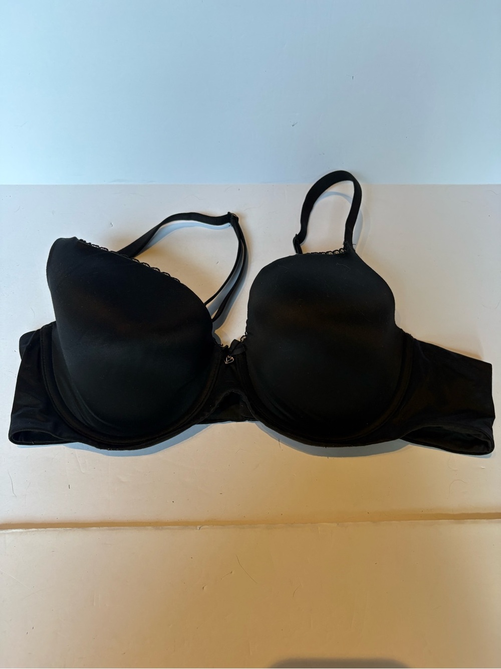 Victoria's Secret Body by Victoria Black Lined demi Bra UW padded Size 38B - Picture 1 of 8